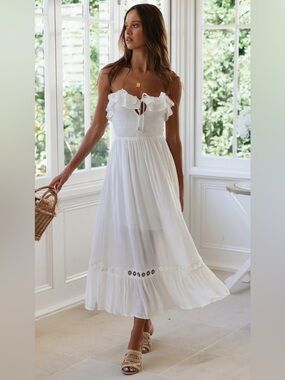 saints secrets white dress & it drapes beautifully while keeping you cool and comfortable Saints & secrets dress -